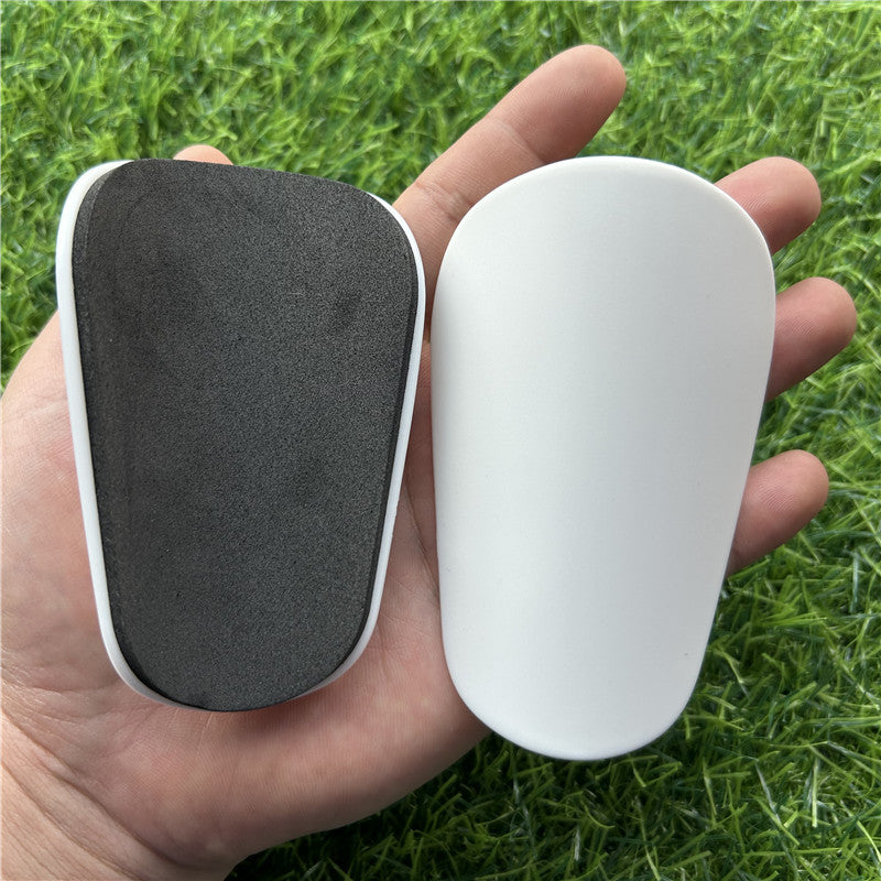 Plastic shin guards for ball sports