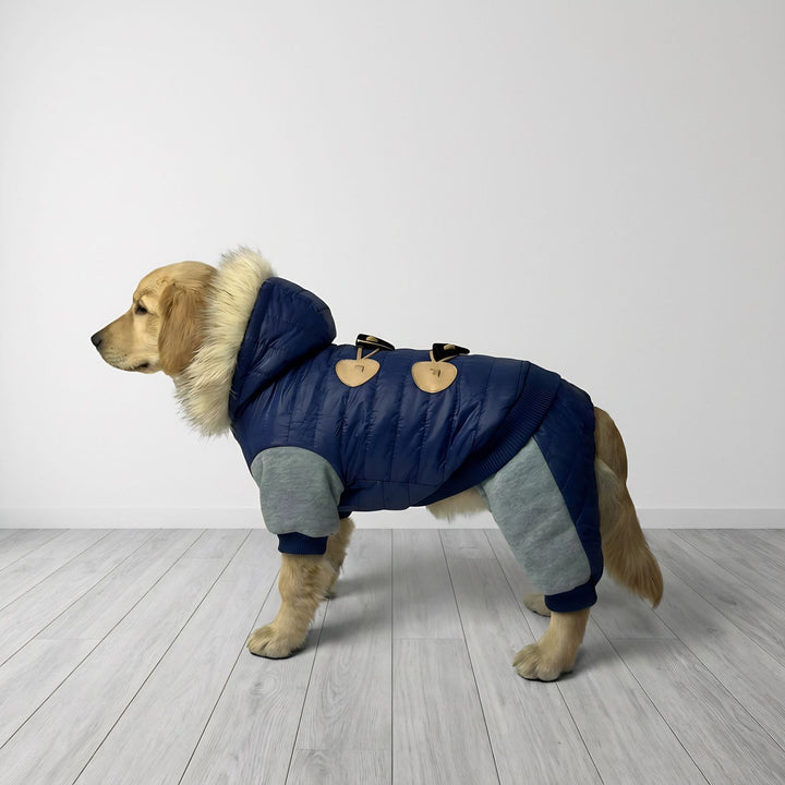 Dog jacket, four legs, polar fleece, windproof