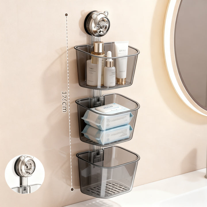 Wall-mounted storage box for washcloths, PET