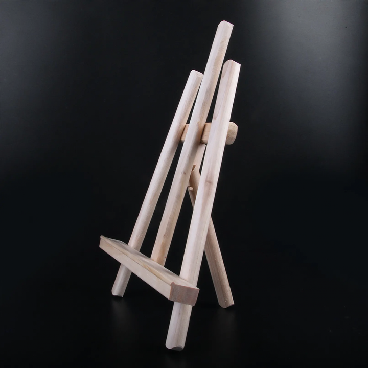 Small wooden easel made of pine