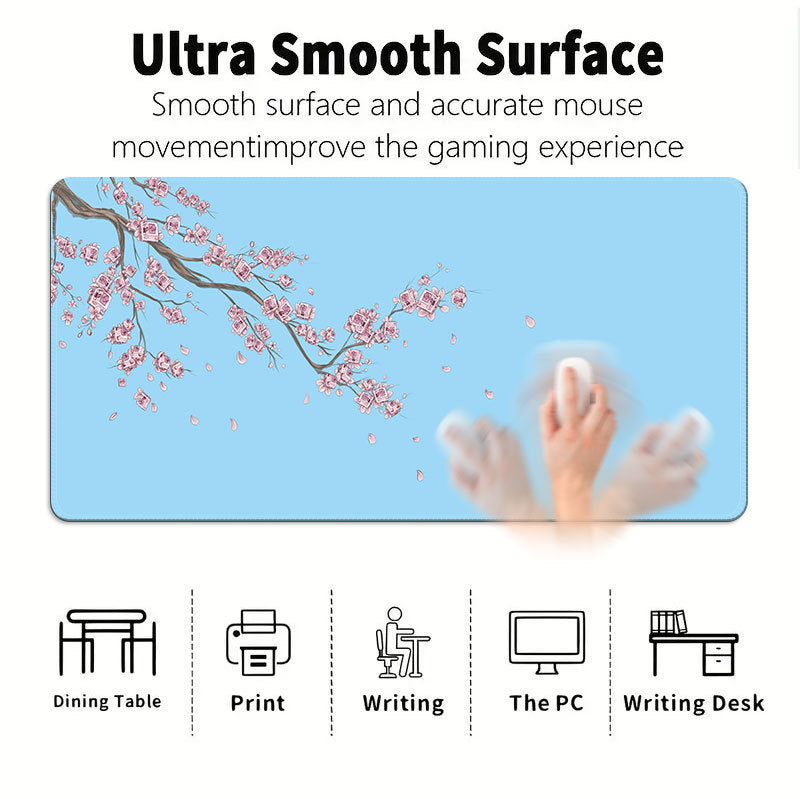 Gaming mouse pad made of natural rubber