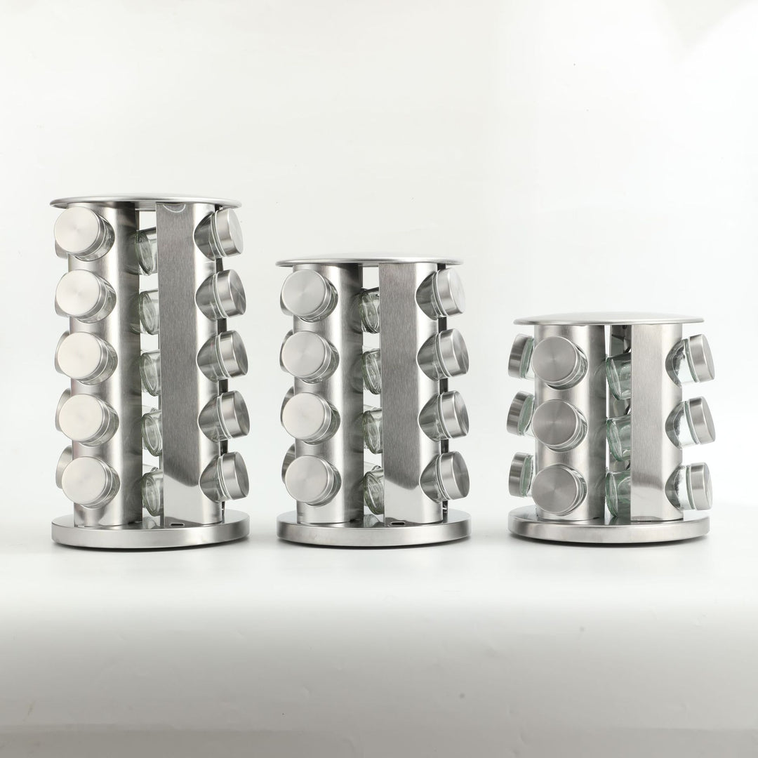 Rotatable coffee capsule organizer made of steel