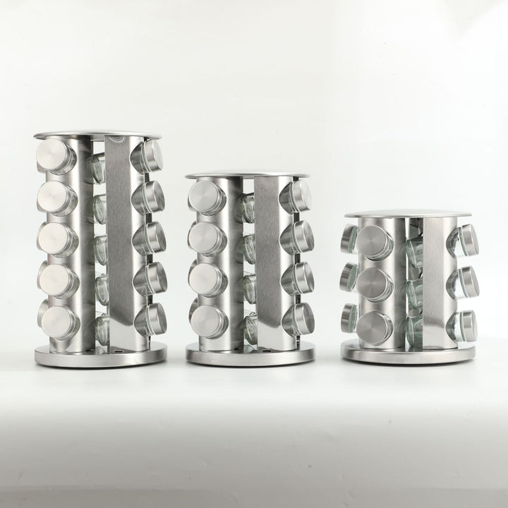 Rotatable coffee capsule organizer made of steel