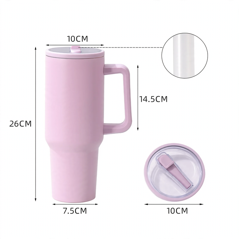 Insulated mug with handle, 30/40 oz