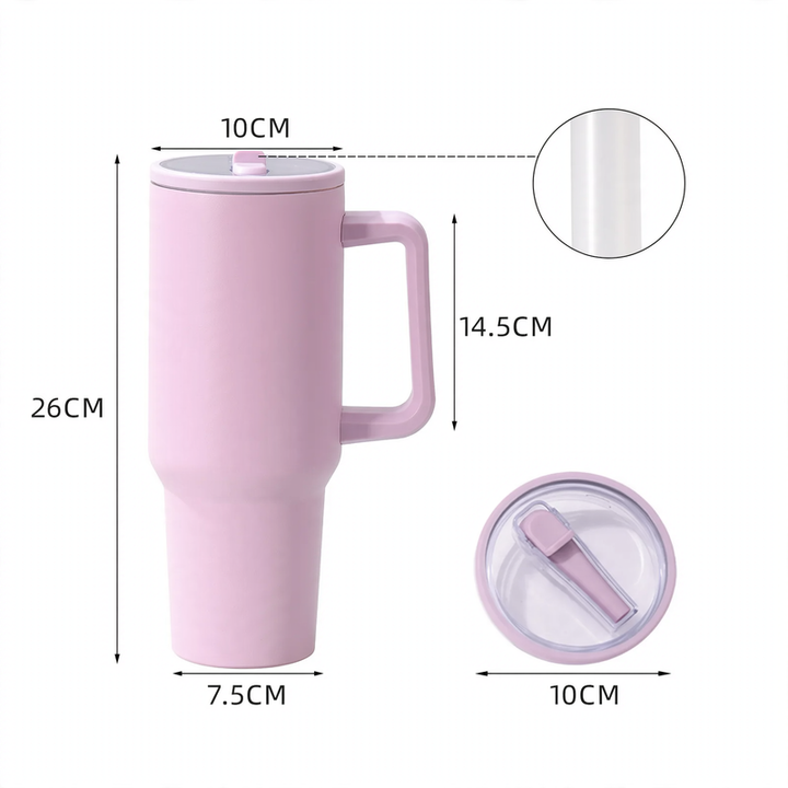 Insulated mug with handle, 30/40 oz