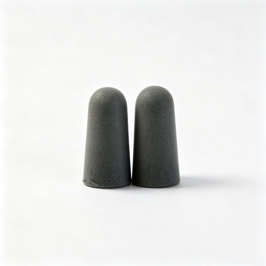 Foam ear plugs, spherical shape, 25×12 mm