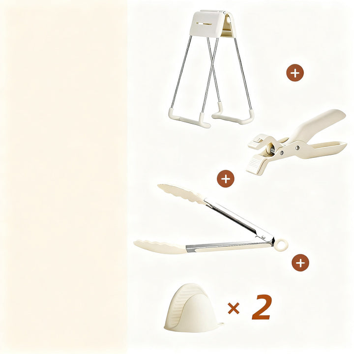 Heat protection tongs for bowls and plates