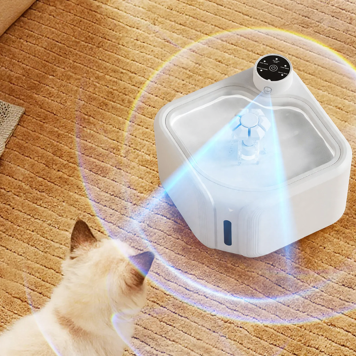 Automatic pet drinking fountain made of stainless steel
