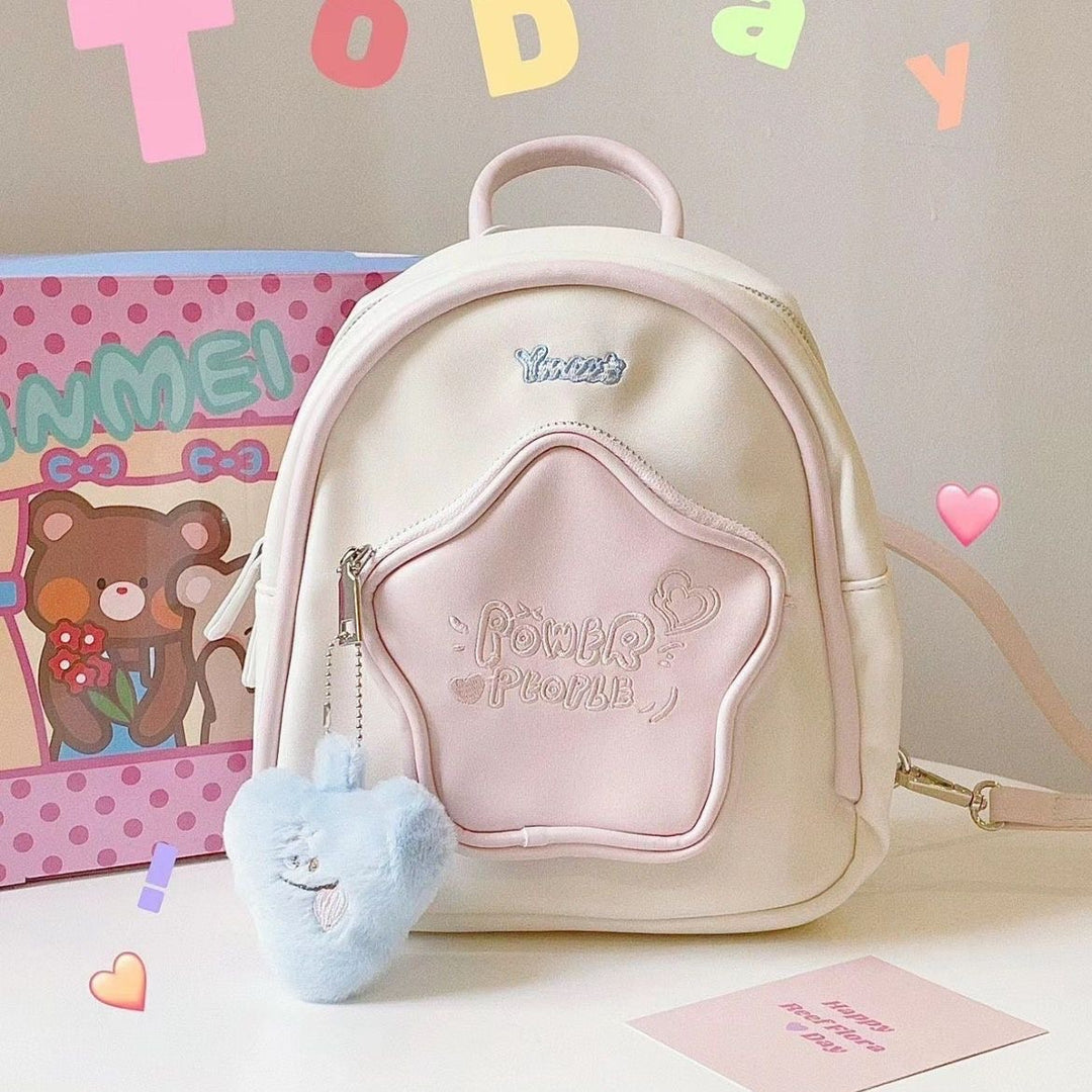Mini-backpack with five-star design