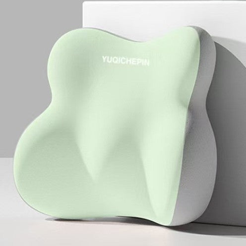 Seat cushion with lumbar support, memory foam