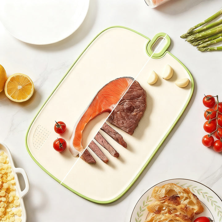 Plastic cutting board, antibacterial, food suitable