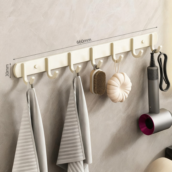 Strong aluminum wall hooks with adhesive pads
