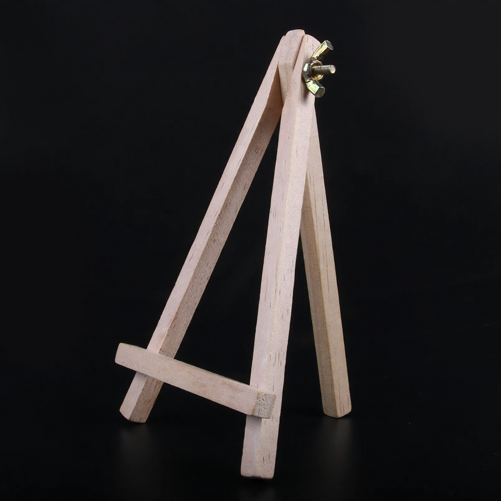Small wooden easel made of pine