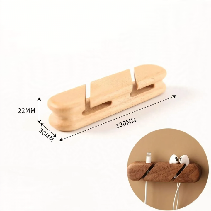 Wooden cable organizer, model K009