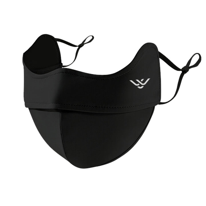UV protection face mask with ear loops and neck protection