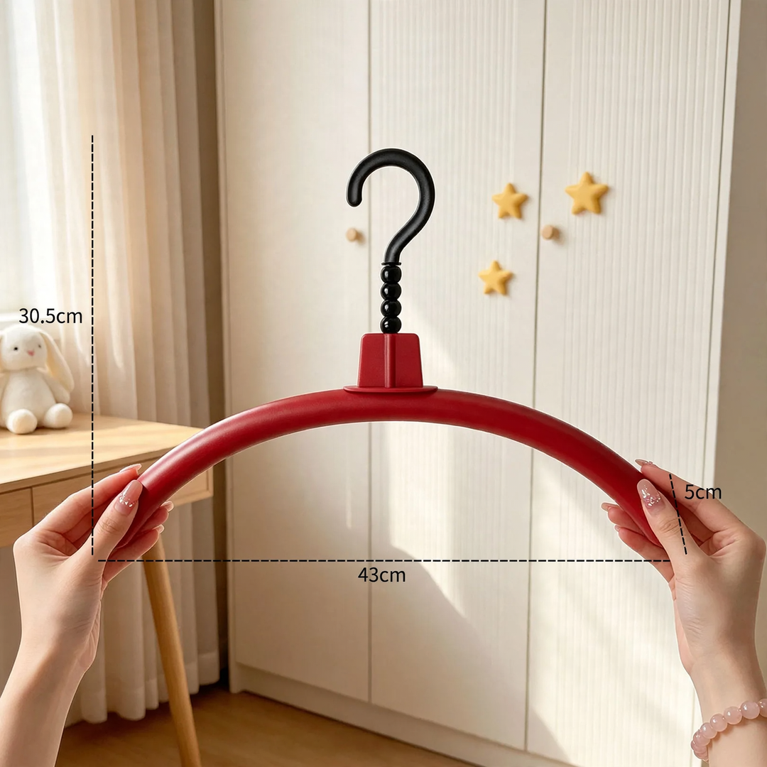 Daruma clothes hanger, plastic, non-slip