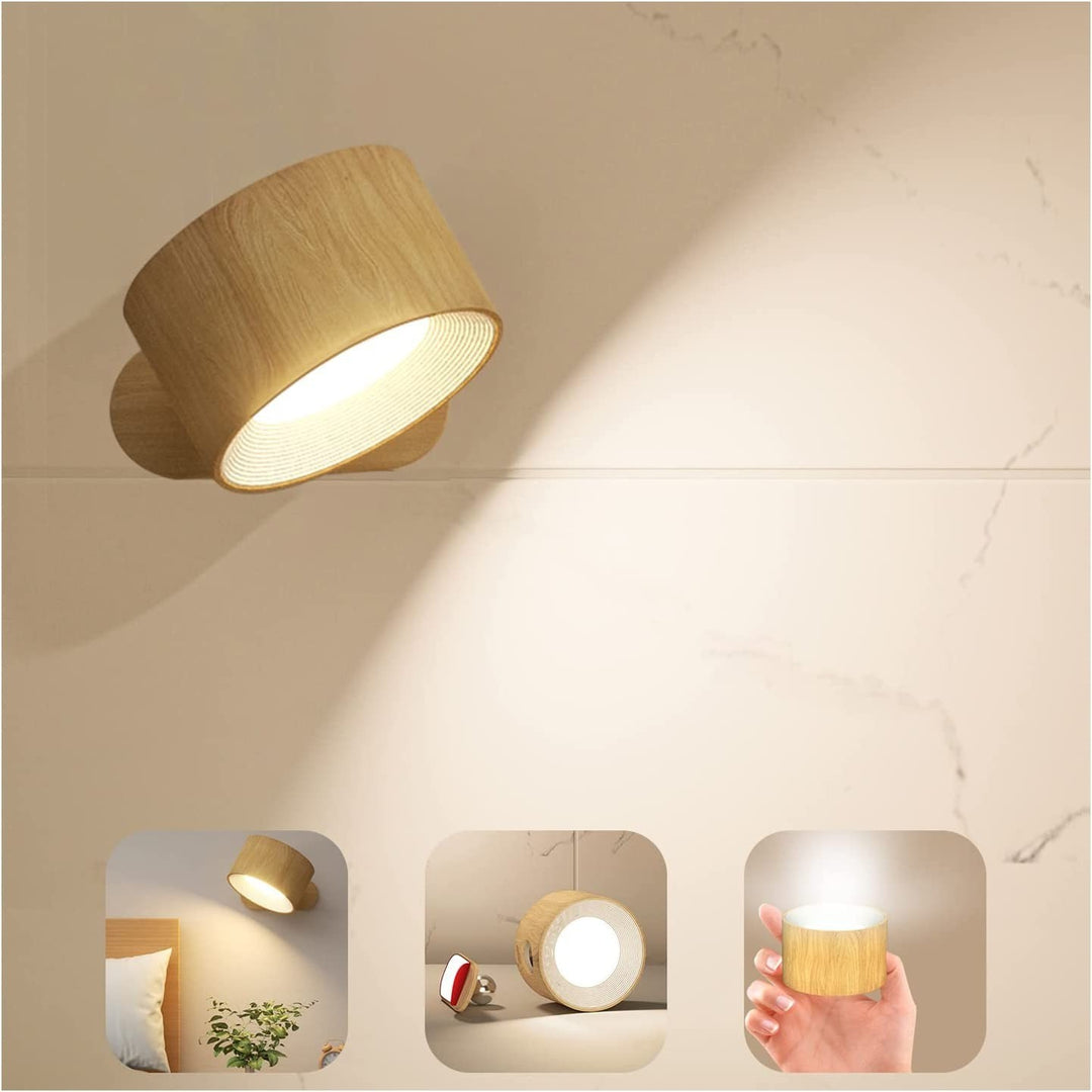 Wireless LED wall light with touch control