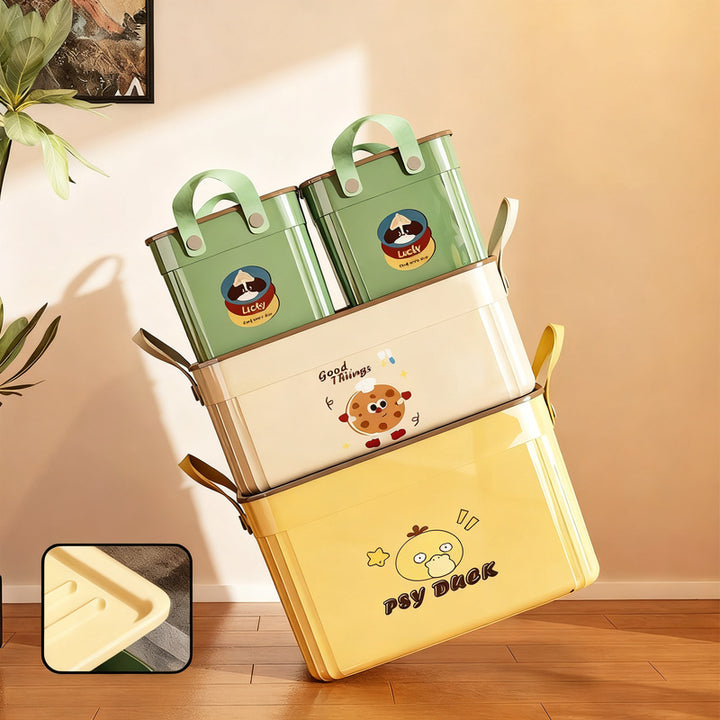 Storage box made of PP plastic, flat