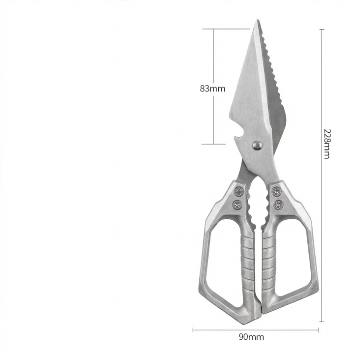 Kitchen scissors made of stainless steel