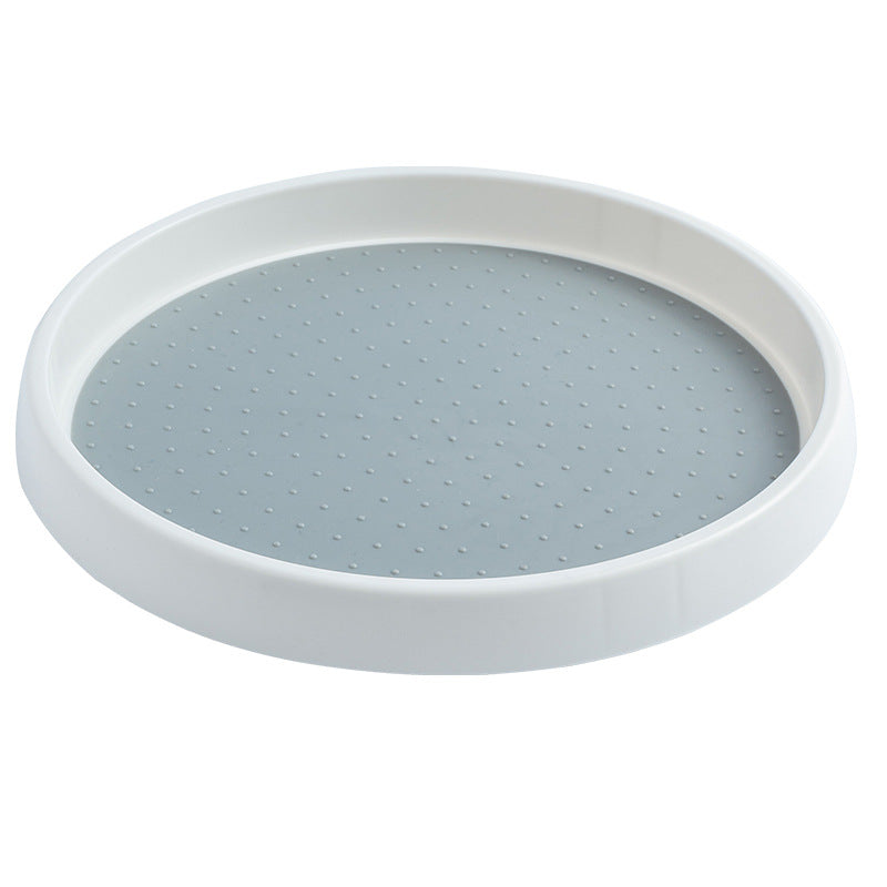 Rotating kitchen shelf with turntable, plastic