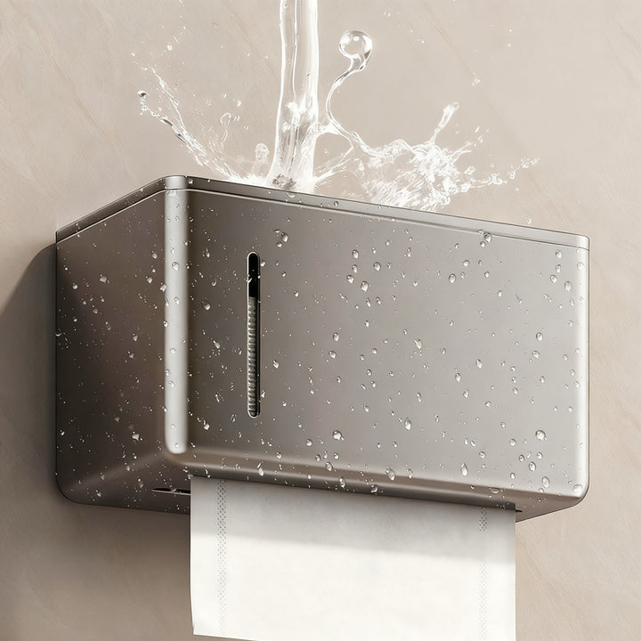 Toilet paper holder, wall mount, aluminum