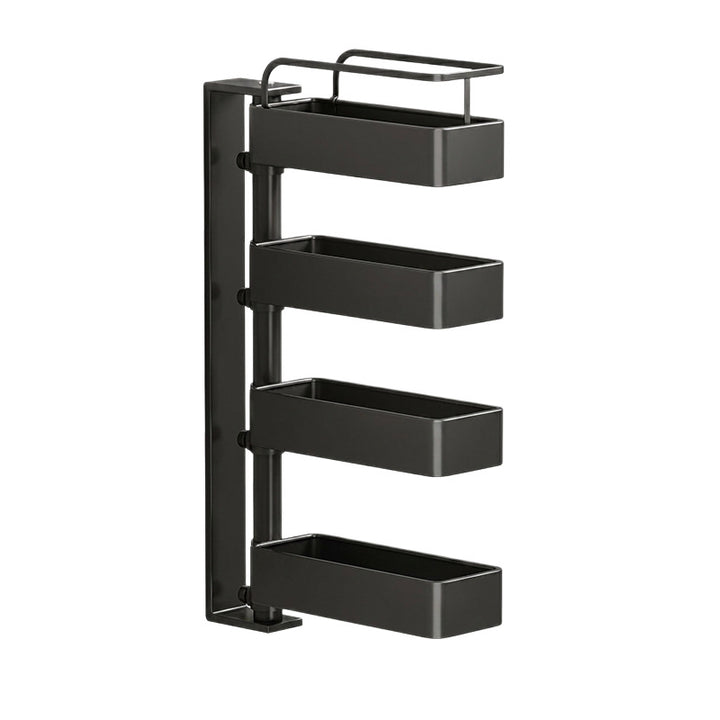 Rotatable bathroom wall shelf made of carbon steel