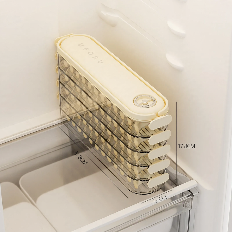 Multilayer storage box for dumplings
