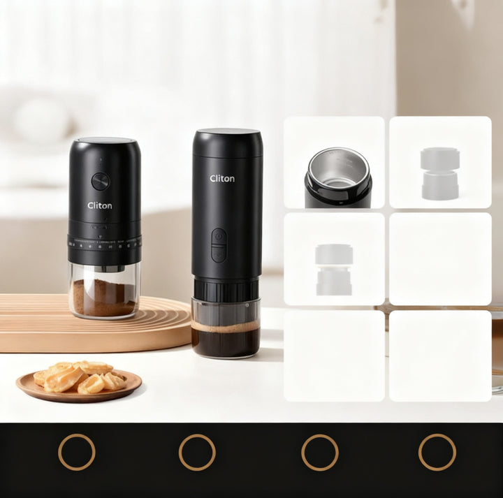 Espresso machine, portable, semi-automatic