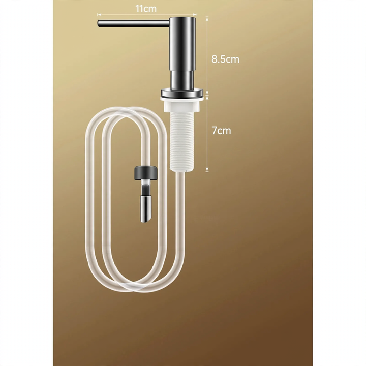 Stainless steel soap dispenser for the kitchen