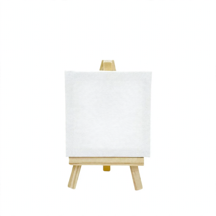 Small wooden easel made of pine