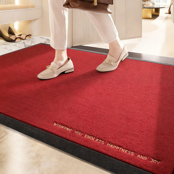 Bathroom mat with slip protection and water storage