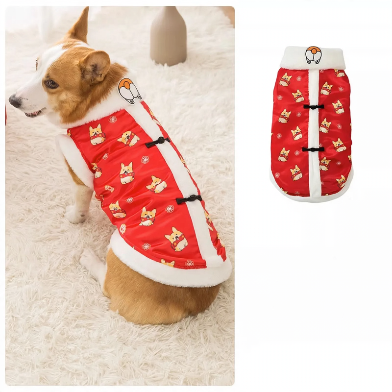 New Year sweater for dogs and cats, fleece