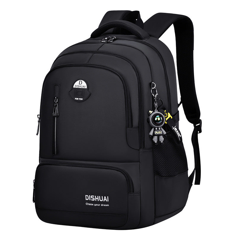 School backpack with roll-top closure, large