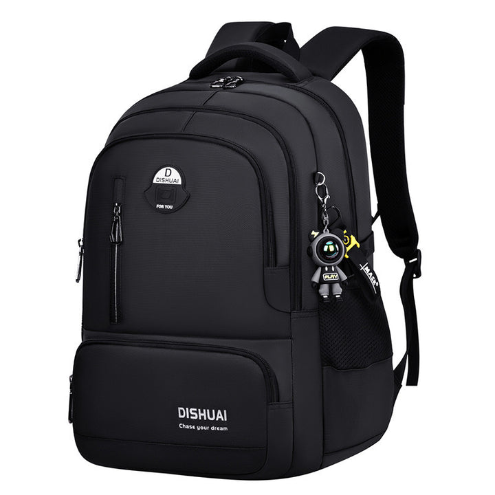 School backpack with roll-top closure, large