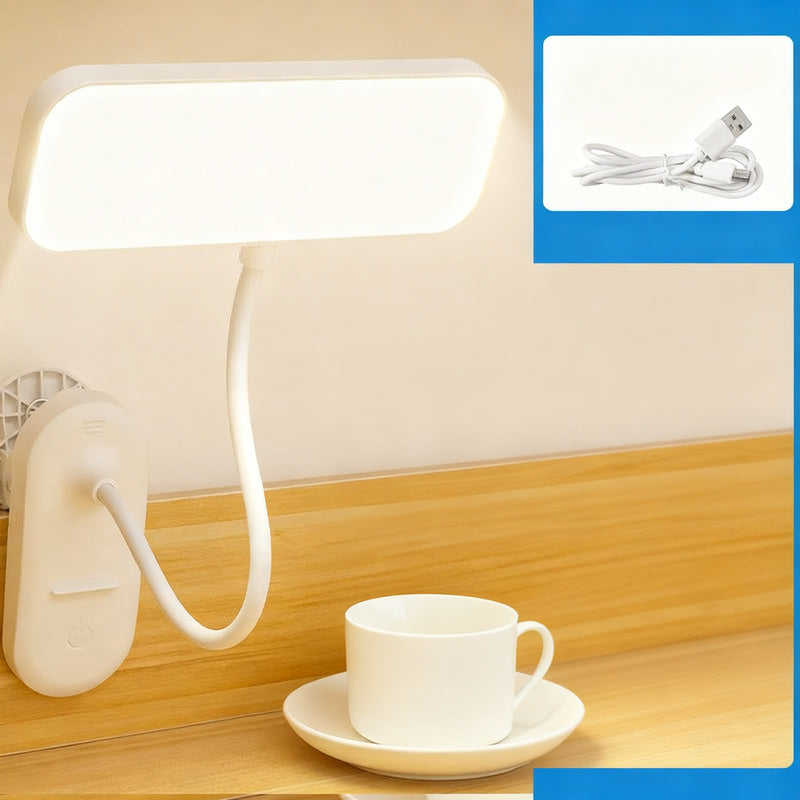 LED clamp light for desk and bed