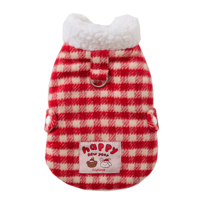 Padded pet vest with harness