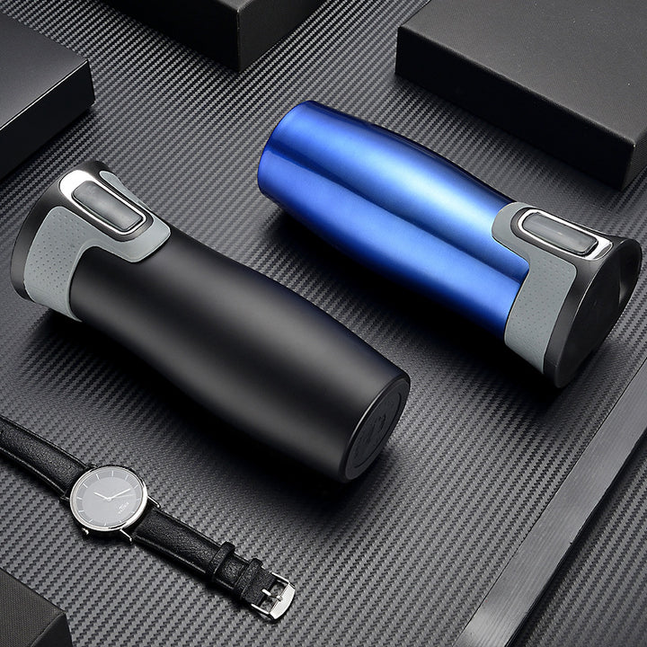 Double-walled stainless steel insulated mug
