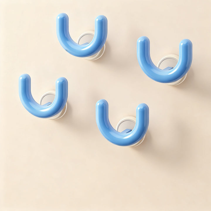 Suction cup slipper rack for bathroom