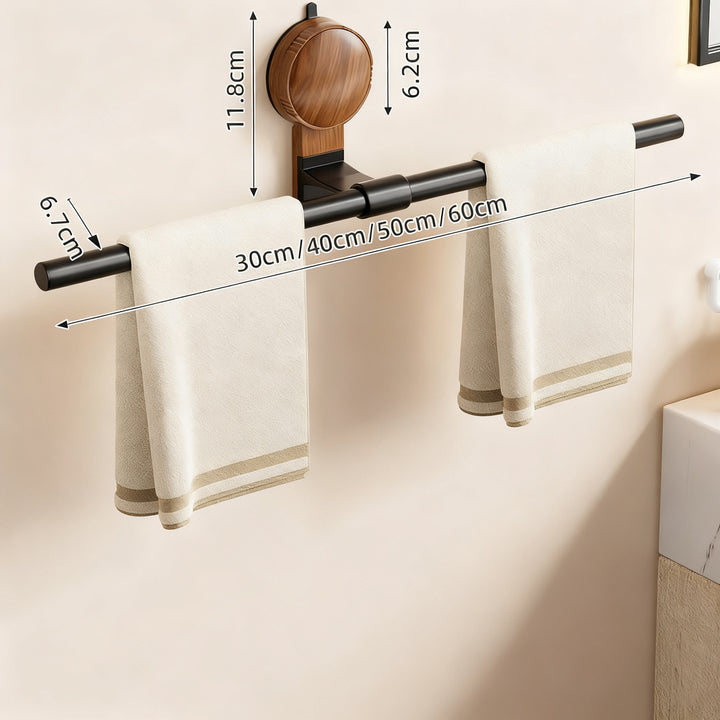 Towel holder made of space aluminum with suction cup
