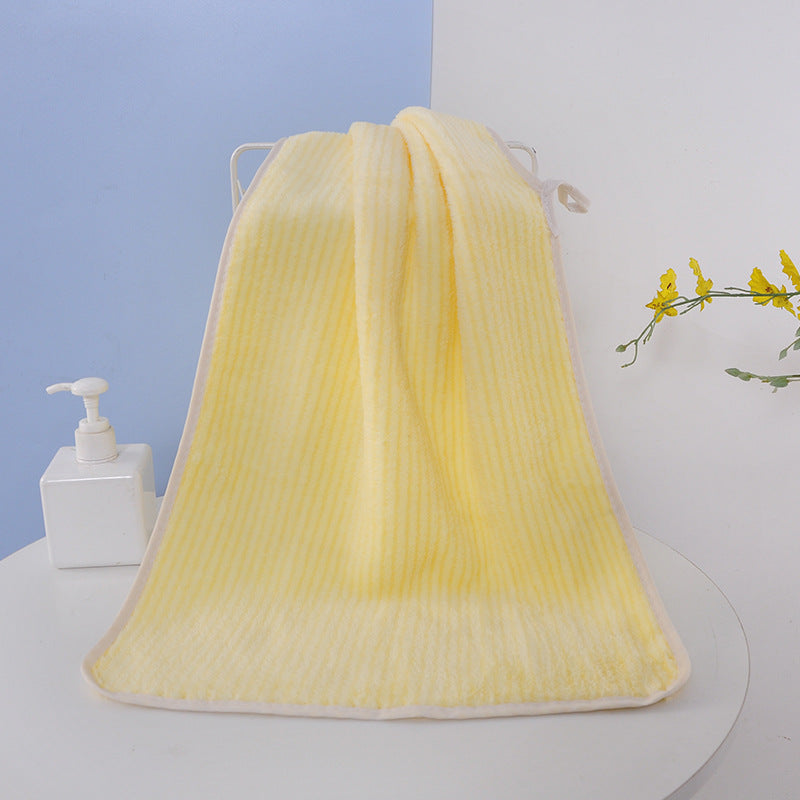 Bath towel and hand towel made of coral fleece
