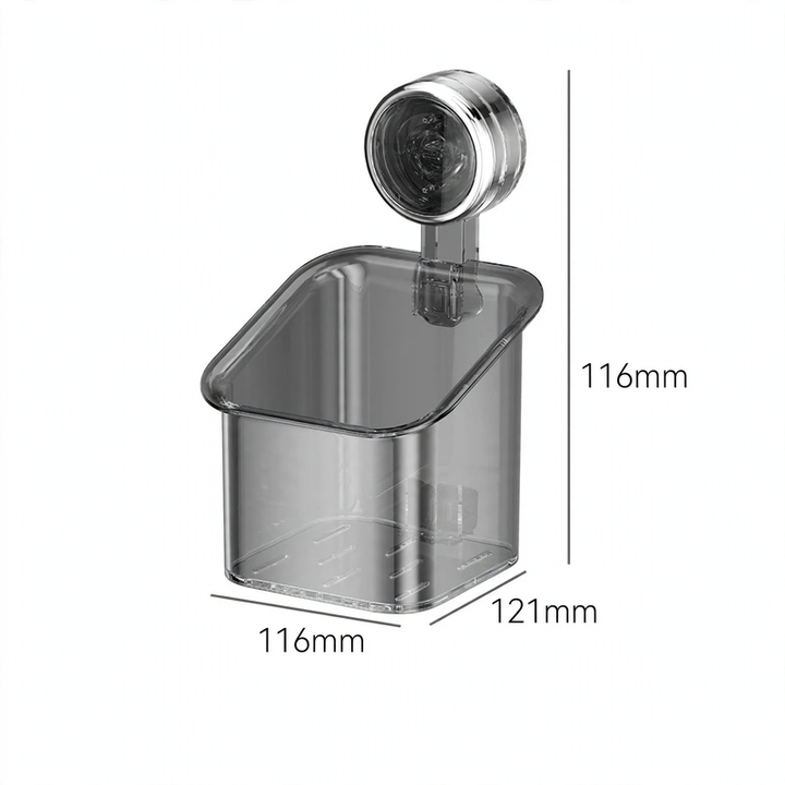 Suction cup wall box with drain, model YM.6933-59063