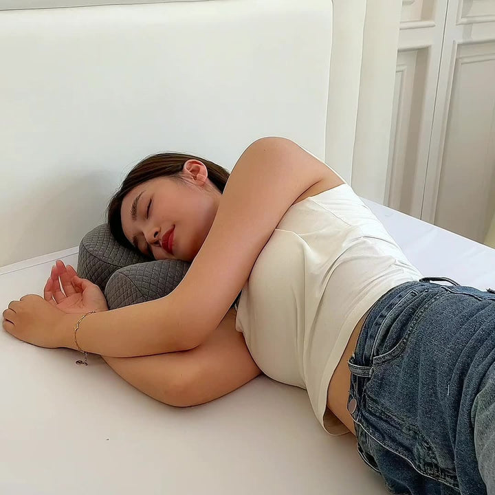 Memory foam neck pillow, washable