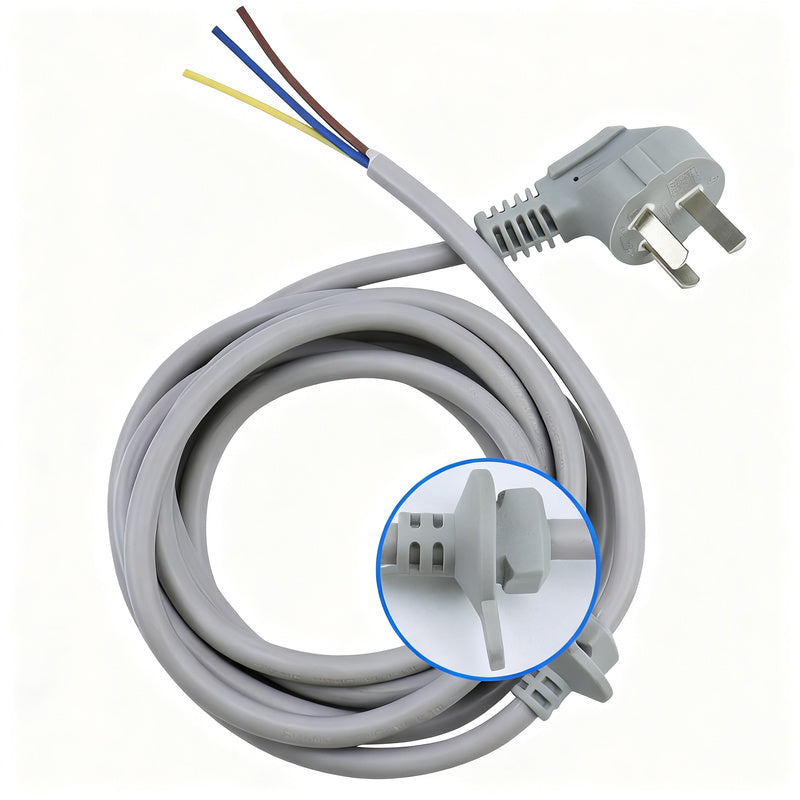 Power cable for washing machines and household appliances