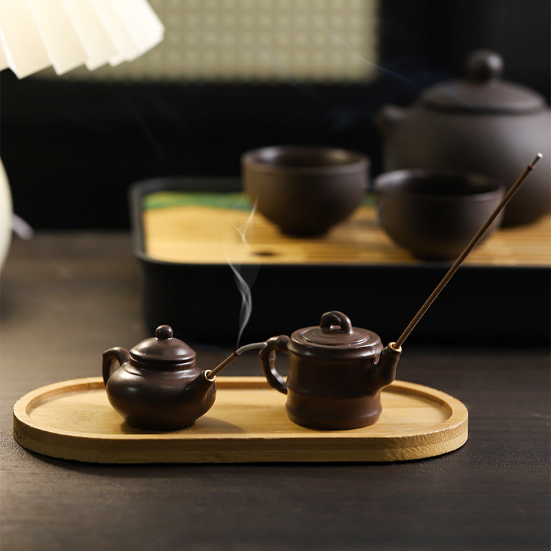 Teekanne incense stick holder made of resin