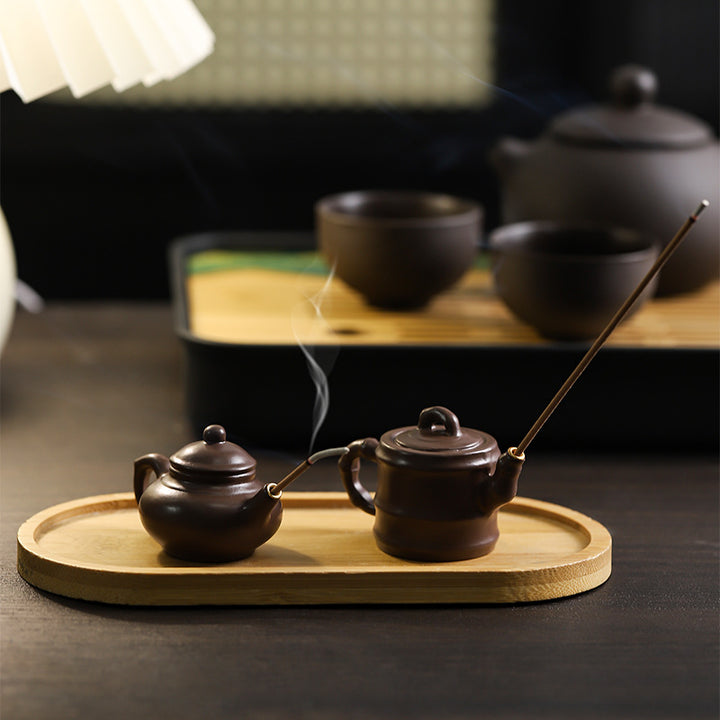 Teekanne incense stick holder made of resin