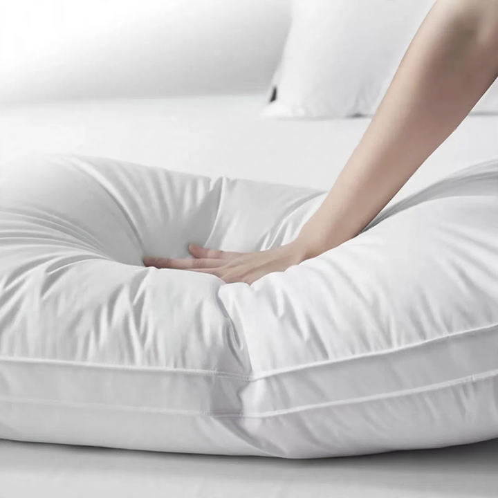 Cotton pillow with antibacterial filling, 48×74 cm