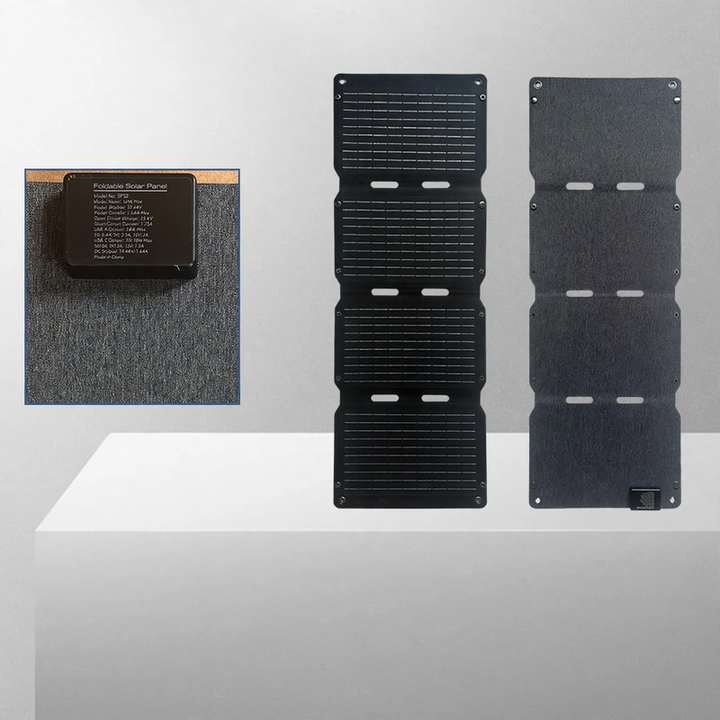 Portable solar charger, foldable