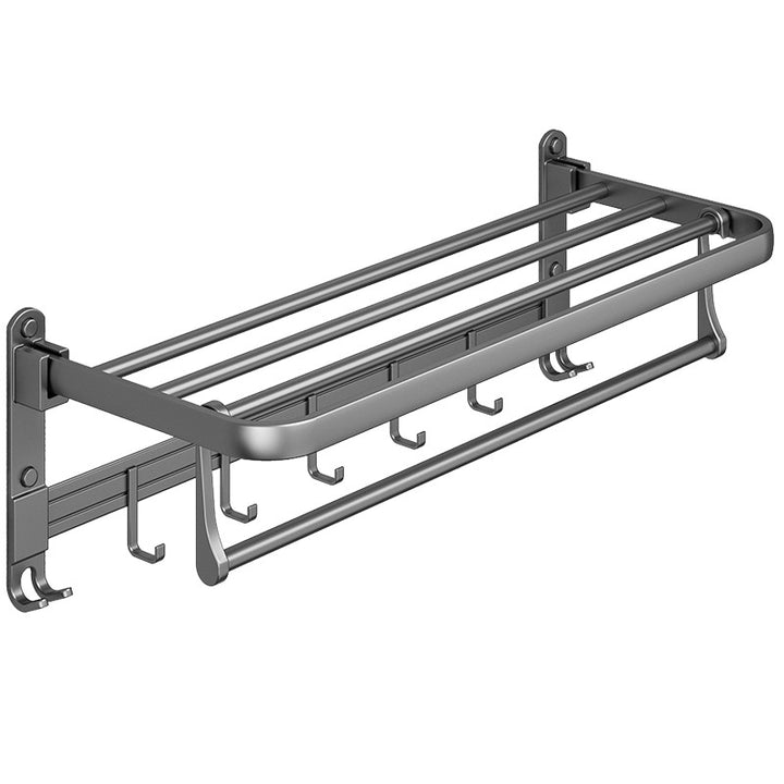 Aluminum towel holder, foldable