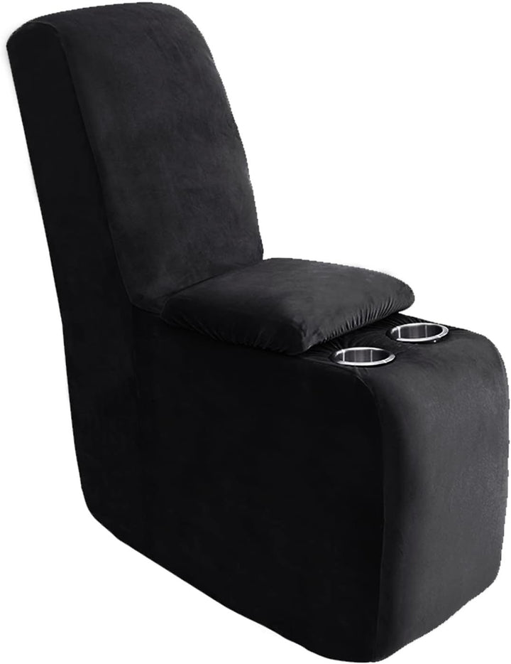 Sofa cover made of velvet, solid color