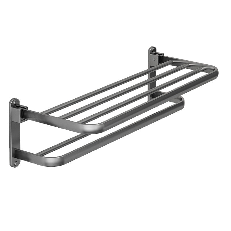 Aluminum towel holder, wall-mounted